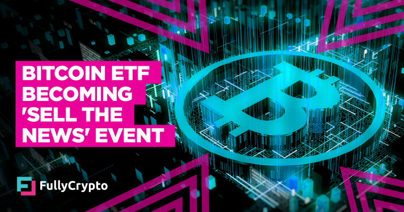 Bitcoin ETF is Becoming a “Sell the News” Event