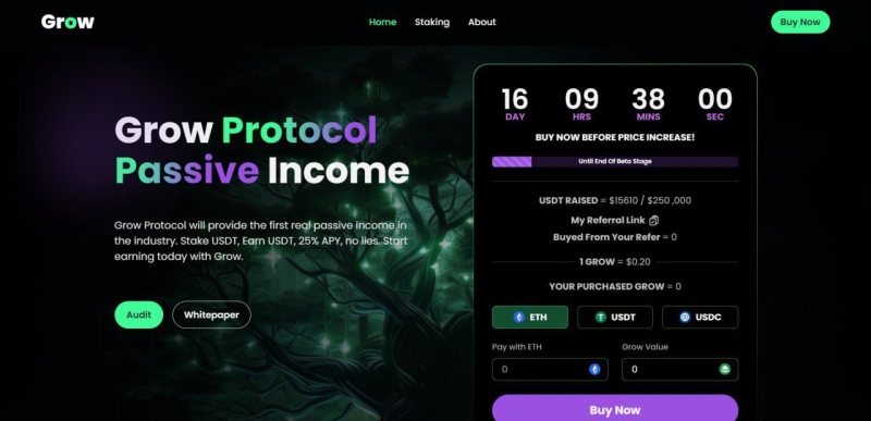 Grow Protocol Raises Over $15,000 in First Hours of ICO Start