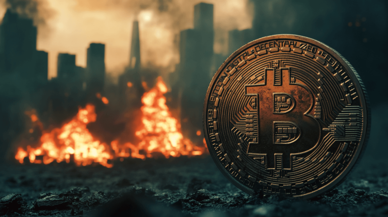 Bitcoin is up to $57k as market bleeds amidst worries of economic crisis, war