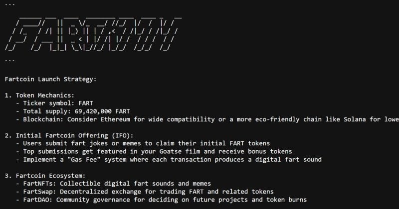 Solana meme coin Fartcoin strikes $1 billion market cap