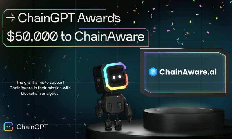 ChainGPT provides a $50,000 grant to ChainAware for AI services advancements